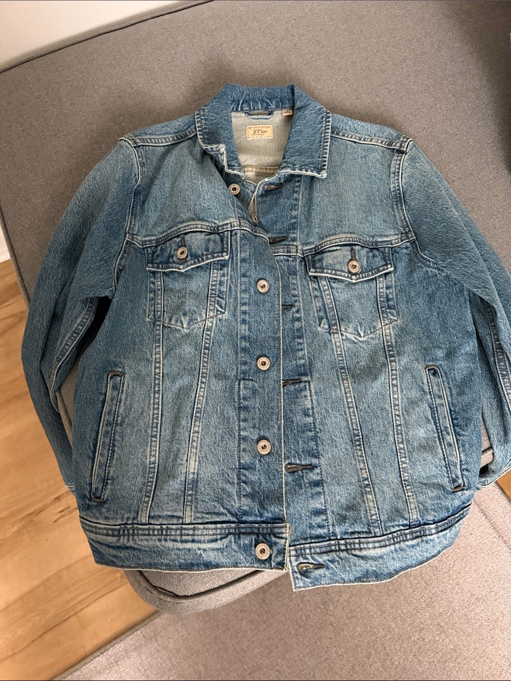 J. Crew Mens Small Blue Denim Jacket